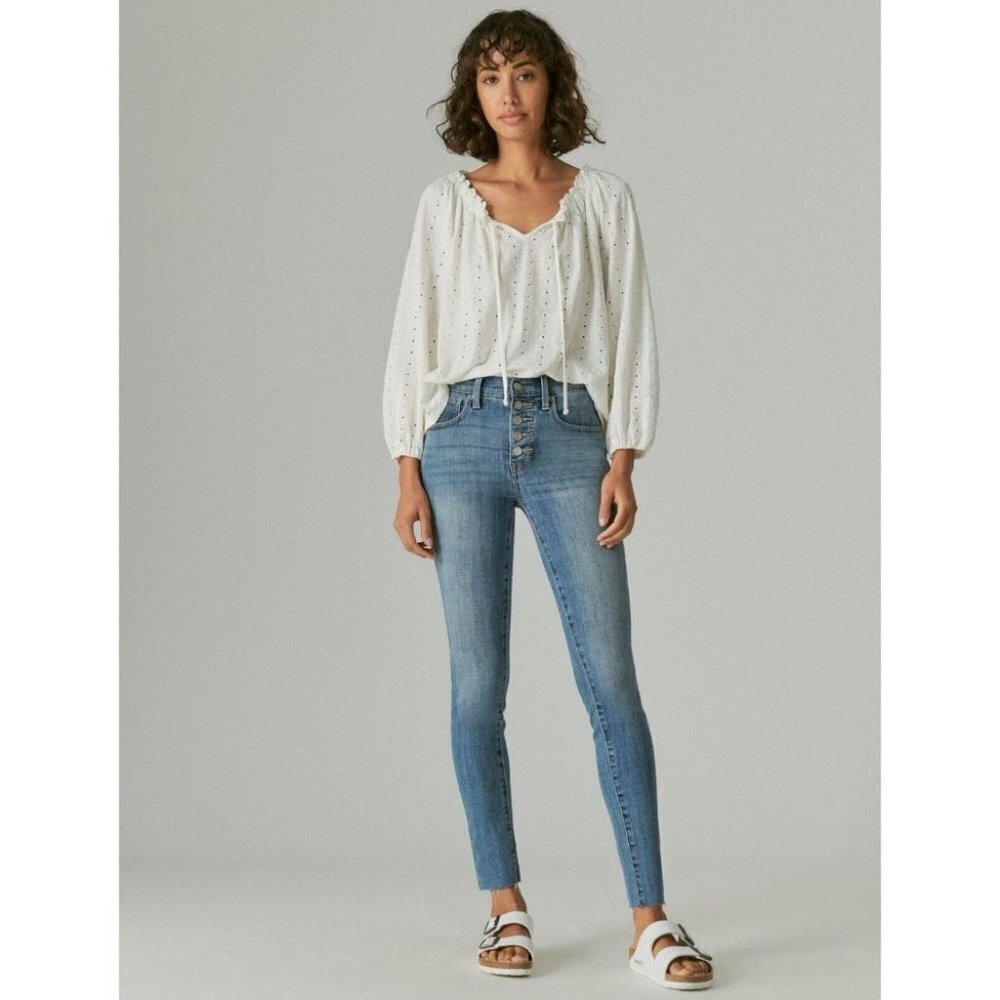 Lucky Brand Women's 16/33 Ankle High Rise Skinny Fit Jeans NWT $89.50